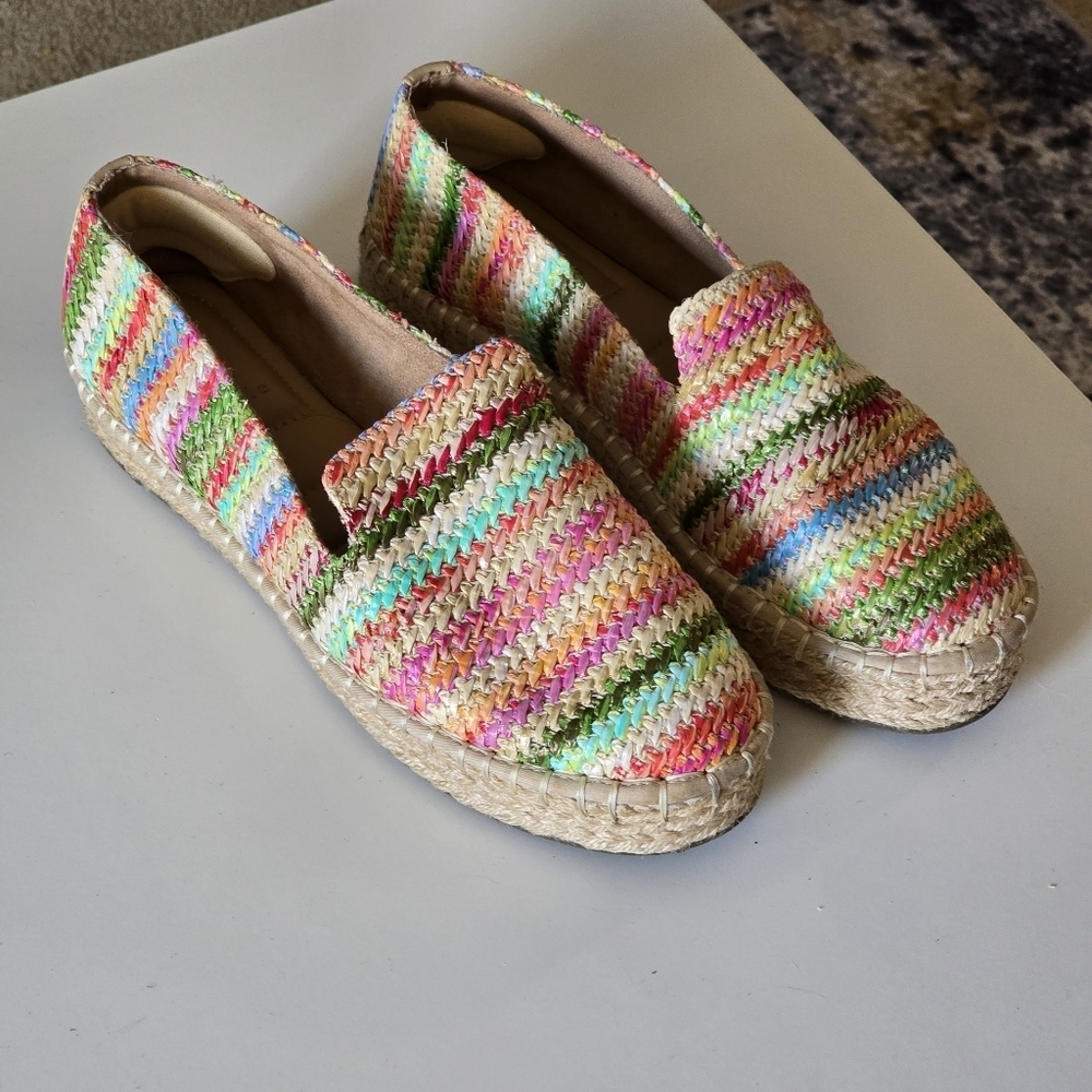 Joie Cara Multicolor Rafia Espadrilles